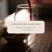 Atelier carte des vins de France 